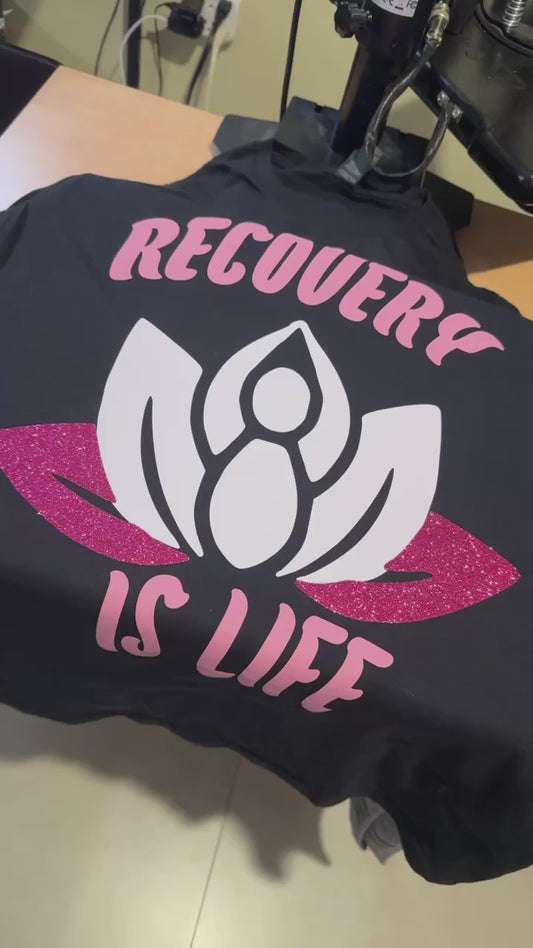 Recovery Is Life Logo Tshirt